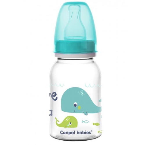 Канпол FOR KIDS Canpol polypropylene bottle `Love and Sea` 120ml #4376